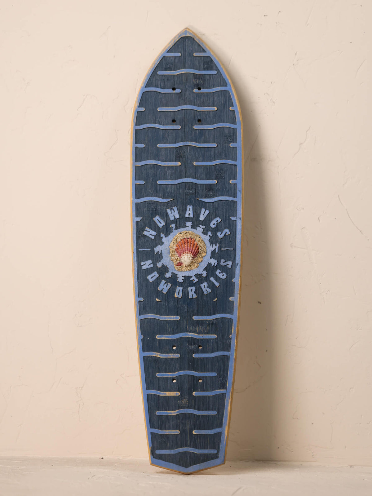 No Waves No Worries Sea Shell | Retro Cruiser Deck