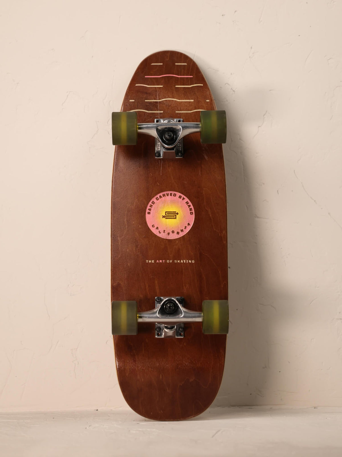 No Waves No Worries Full Carved D | Street Cruiser Complete