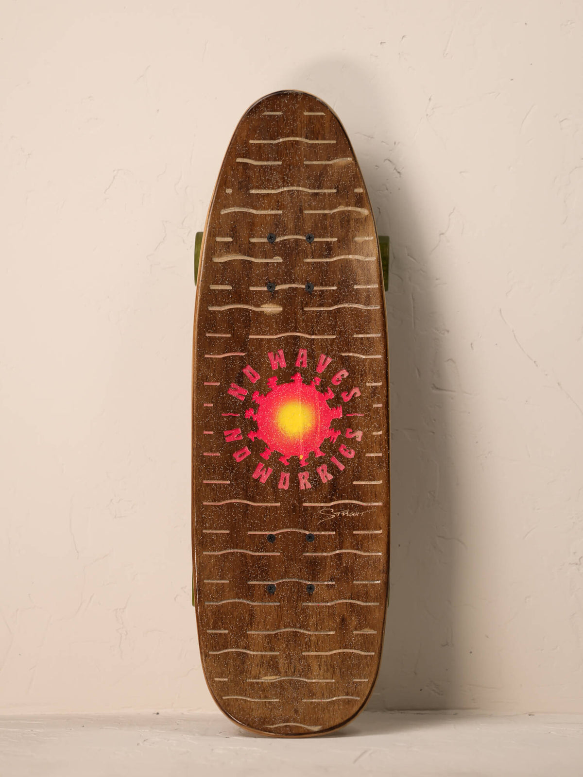No Waves No Worries Full Carved C | Street Cruiser Complete