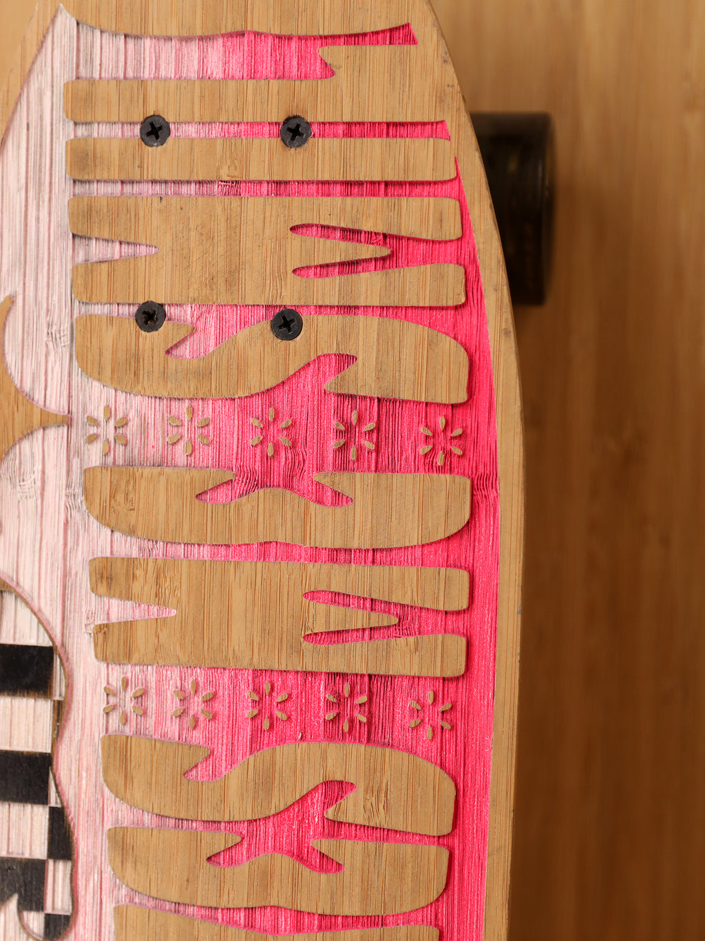 Cardiff Makes Me Smile | Neon Pink w/ Checker | Super Heavy Retro Complete