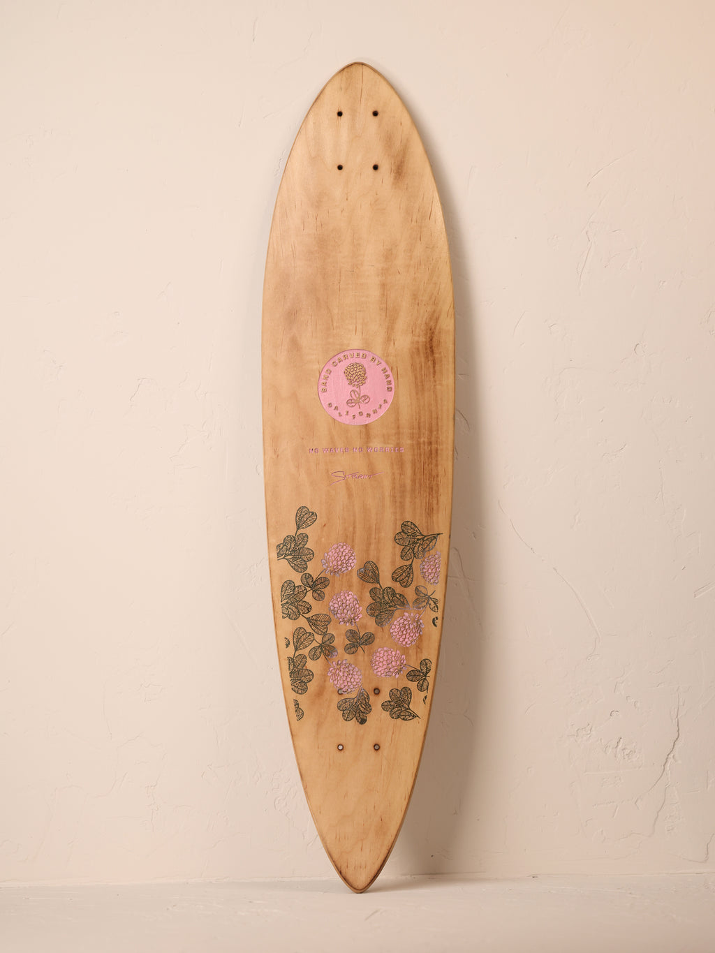 Primrose | Tokyo Pink & Olive | Longboard Deck Only