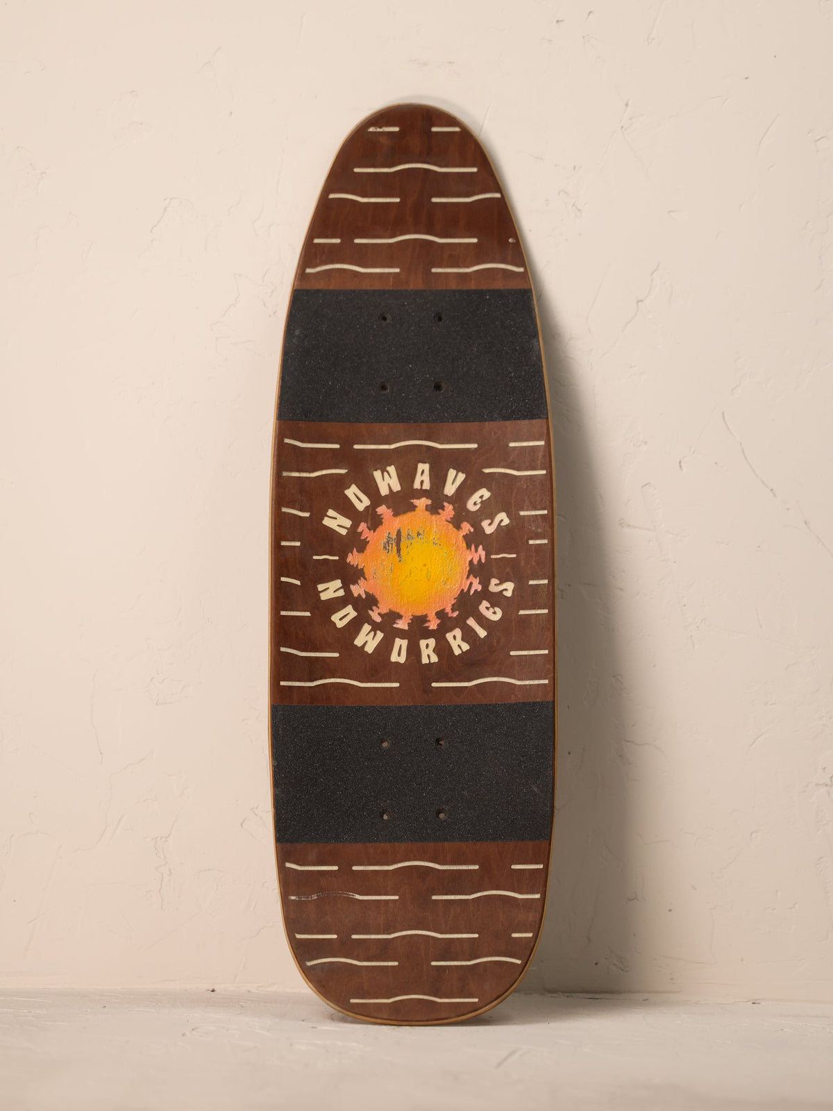 No Waves No Worries Full Carved | Street Cruiser Deck