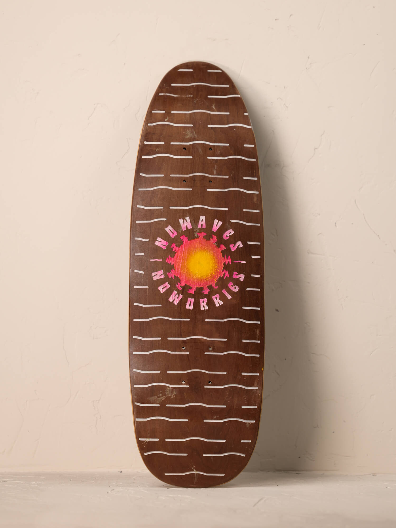 No Waves No Worries Full Carved | Street Cruiser Deck