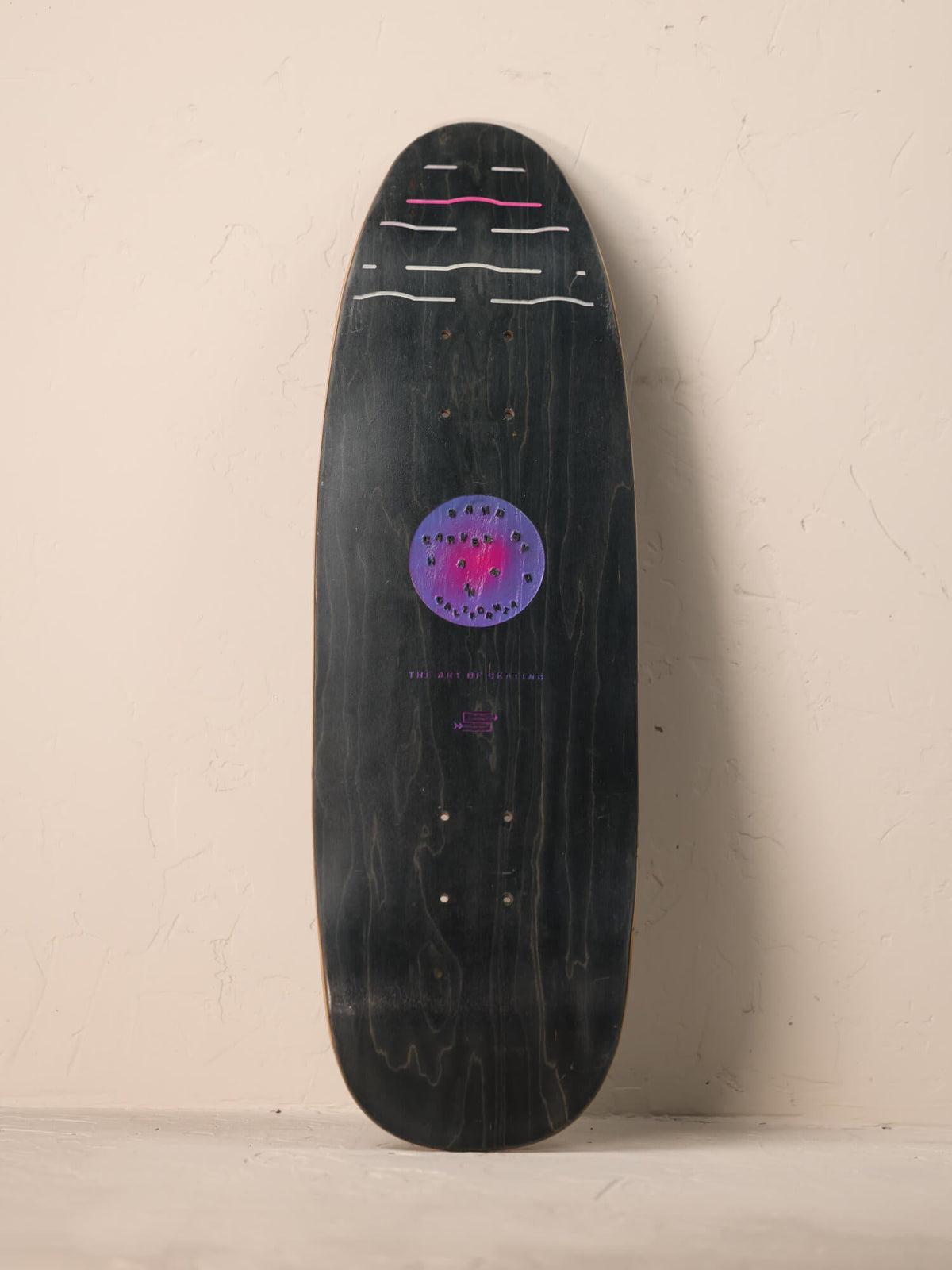 No Waves No Worries Half Carved C | Street Cruiser Deck