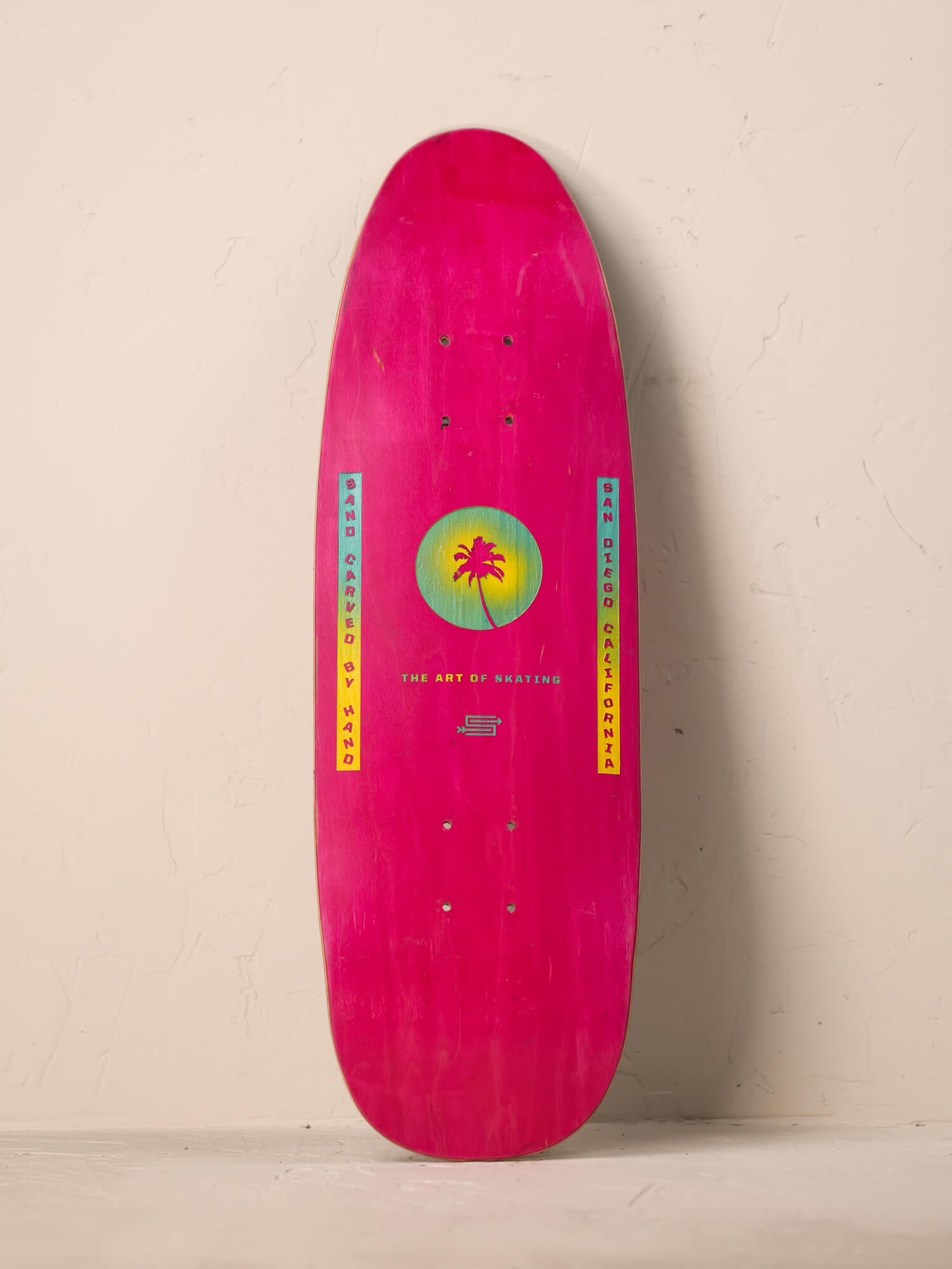 No Waves No Worries Half Carved D | Street Cruiser Deck