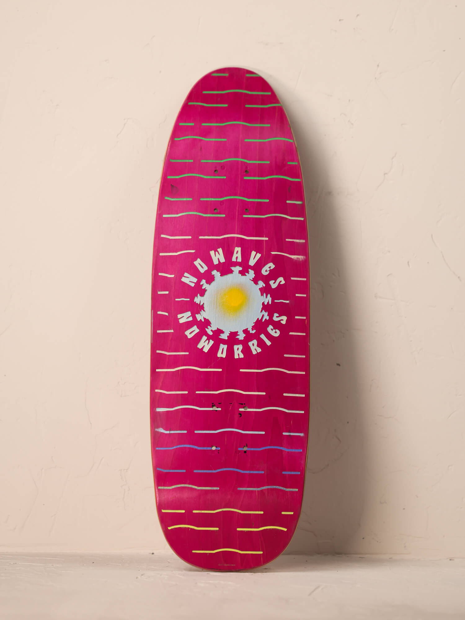 No Waves No Worries Street Pink | Wall Art