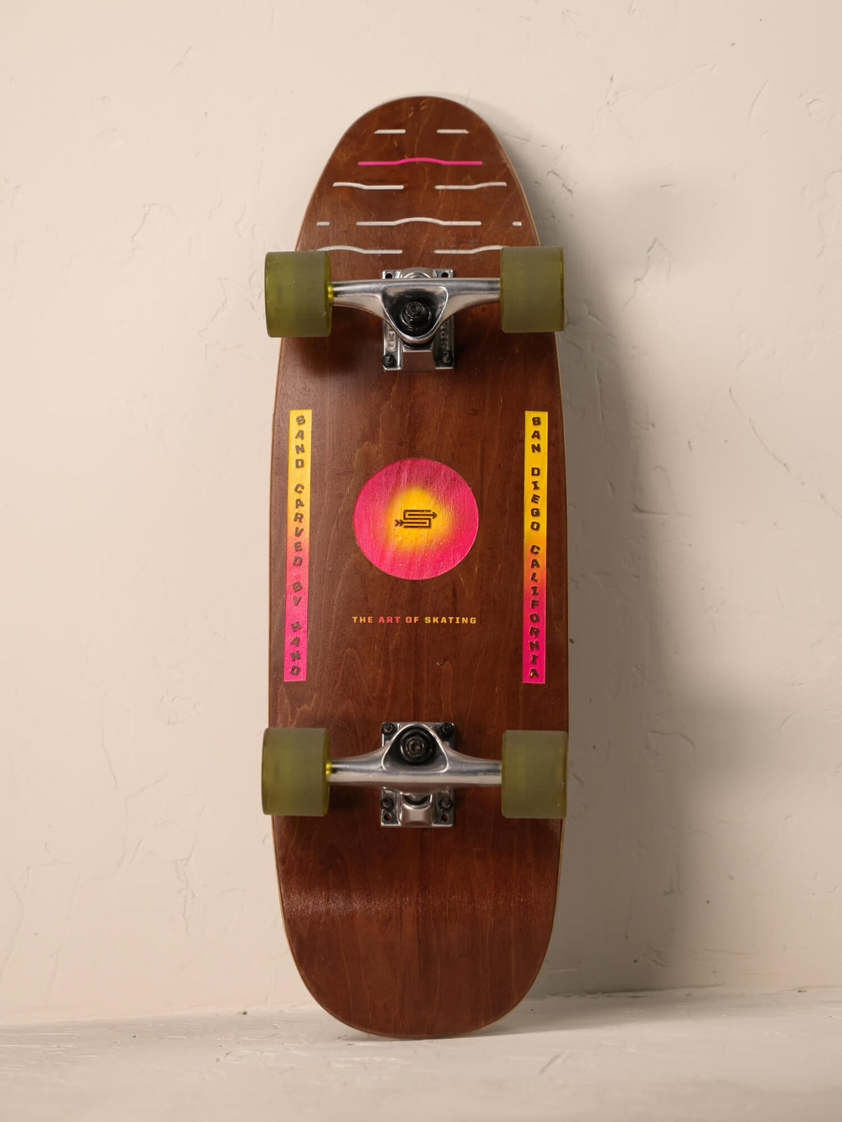 No Waves No Worries Half Carved B | Street Cruiser Complete
